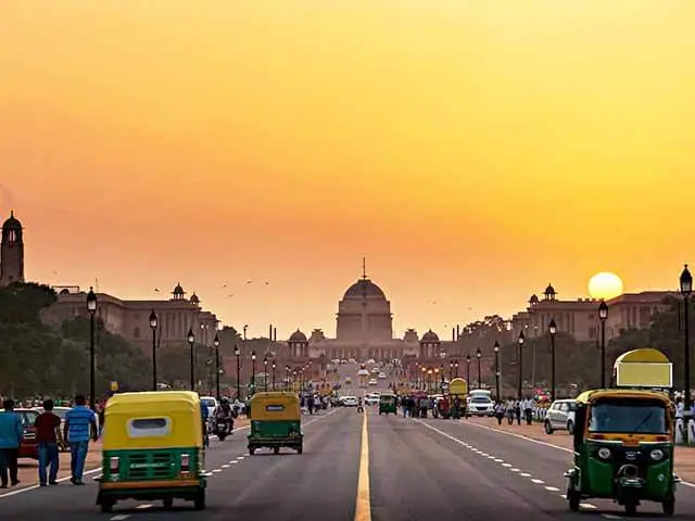 Taj Mahal at sunrise